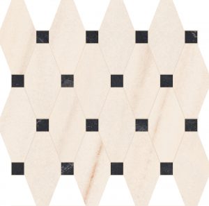 NEWLUXE White Tessere Losanga  28x24cm Reflex