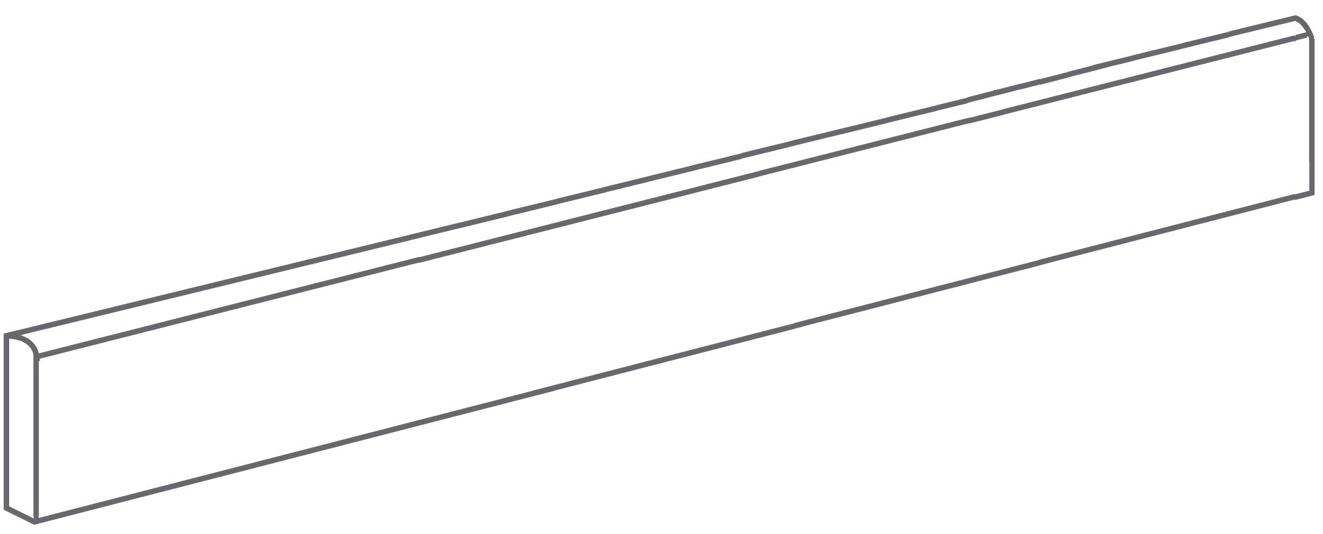 COLOSSEO PLUS Grigio 6,5x61 cm Rett. Battiscopa COLOSSEO PLUS Grigio 6,5x61 cm Rett. Battiscopa