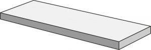 MY STILE MY  Angolare  Costa Retta My  Sand  34x122,2x4 cm Rett. DX/SX