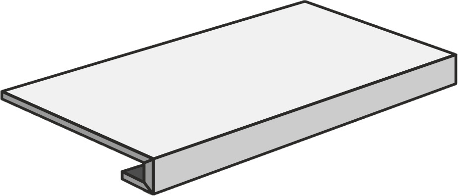 NORTH WIND Gradino Costa Retta  Oak   34x122,6x4 cm Rett.