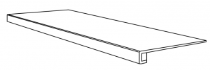 TELE DI MARMO REVOLUTION  Gradone  Blu Ande    33x120x3,2x3,2cm Nat. Rett. hr. 9,5mm