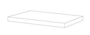 20TWENTY  Angolare   Tronco  33x120x3,2x3,2cm Nat. Rett. DX hr. 9,5 mm