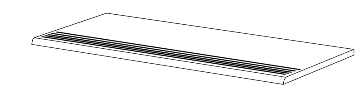 NORDIKA Gradino Dark   33x120cm Nat. Rett.