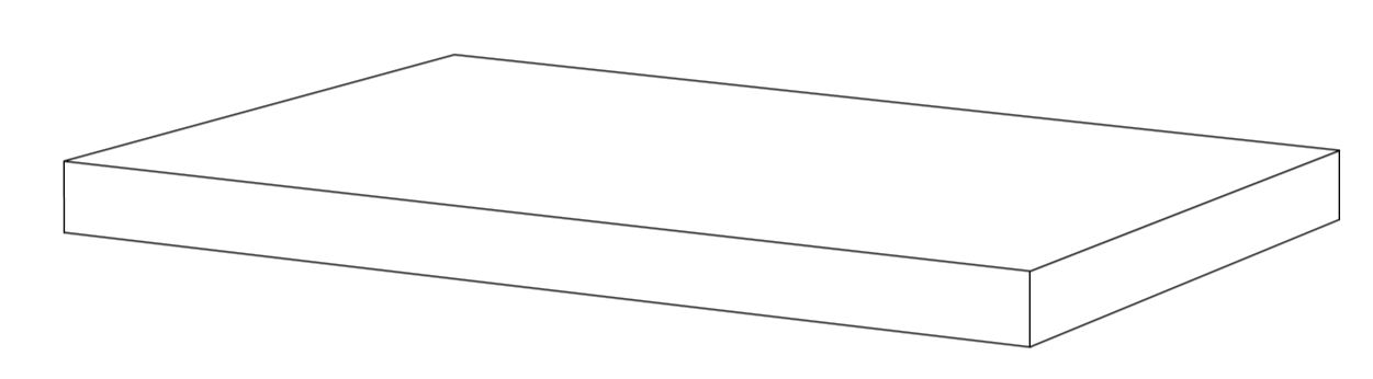 KOTTO XL Angolare Cenere 33x33x3,2x3,2cm Nat. Rett. KOTTO XL Angolare Cenere 33x33x3,2x3,2cm Nat. Rett.