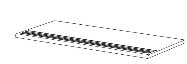 CORNERSTONE SLATE Gradino  White  33x120cm Nat. Rett. 9,5mm
