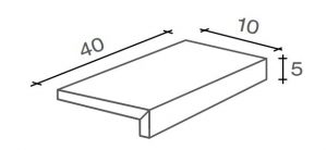 WOODLAND  Elemento L   Oak   10x40x5cm Grip