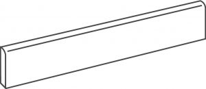 FUSION   Tortora  7x60cm Rett. Battiscopa