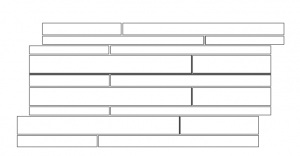 STONES&MORE 2.0  Arabescato White   30x60cm Modulo Listello Sfalsato Glossy Rett.