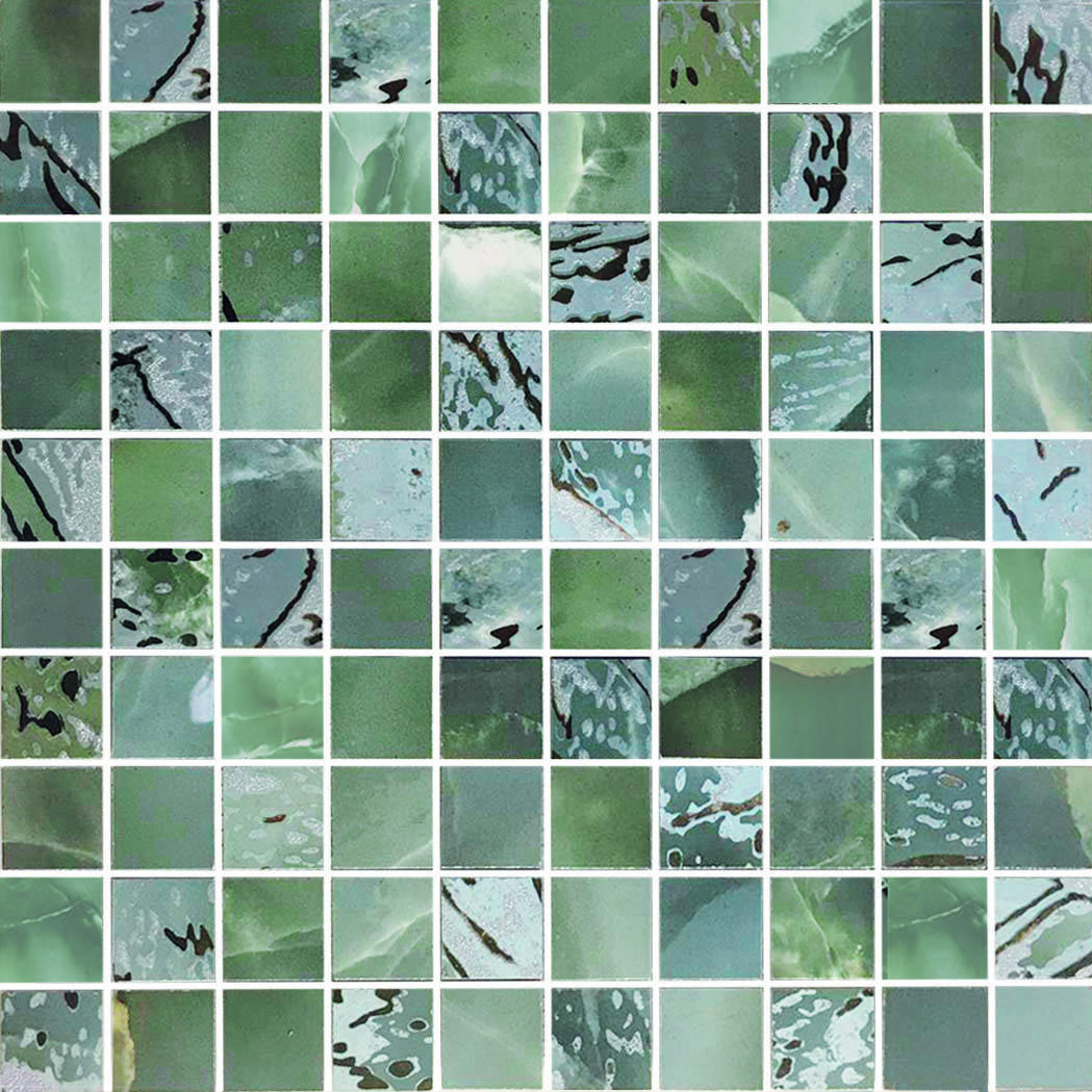JEWEL Mosaici Nebulosa Mix Emerald 30 x 30 cm (2,9x2,9cm) JEWEL Mosaici Nebulosa Mix Emerald 30 x 30 cm (2,9x2,9cm)