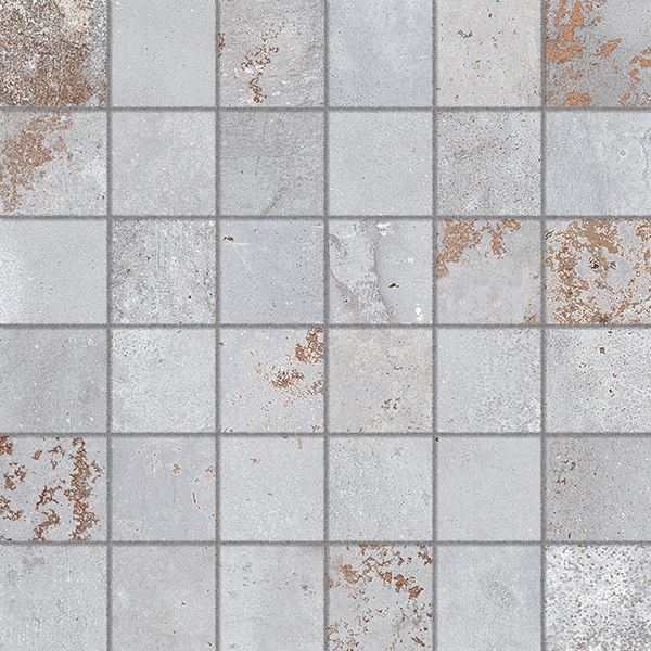 MELT Mosaico 5x5cm Pewter Foglio 30x30cm Rett. MELT Mosaico 5x5cm Pewter Foglio 30x30cm Rett.