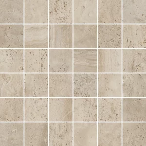 NAVONA  Mosaico Mix Vein/Cross Honey   30x30cm  Nat. Rett. hr.8,5mm