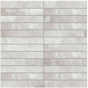OXYDUM Mosaico Su Rete Tozzettato White 2,5 x 15 cm - 30 x 30 cm OXYDUM Mosaico Su Rete Tozzettato White 2,5 x 15 cm - 30 x 30 cm