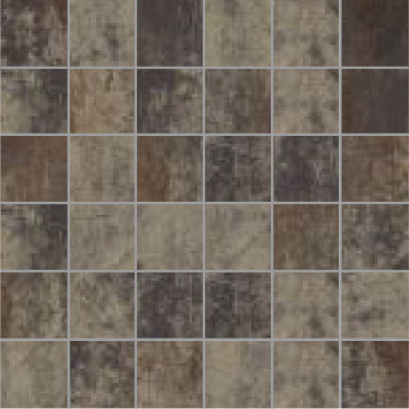 OXYDUM Mosaico Su Rete Tozzettato Rust 5 x 5 cm - 30 x 30 cm OXYDUM Mosaico Su Rete Tozzettato Rust 5 x 5 cm - 30 x 30 cm