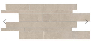 GESSO Taupe Linen Listelli Sfalsati 30x60cm Nat. Rett. 9,5mm
