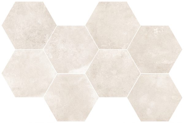BACKSTAGE Mosaico Hexagon Bisque 51x29,2cm Nat. Rett. 8,5mm