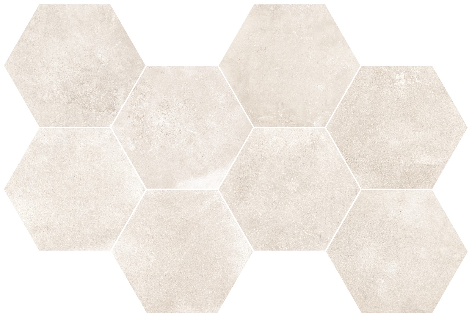 BACKSTAGE Mosaico Hexagon Bisque 51x29,2cm Nat. Rett. 8,5mm BACKSTAGE Mosaico Hexagon Bisque 51x29,2cm Nat. Rett. 8,5mm