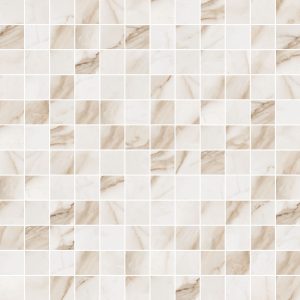 SUPREME  Golden Calacatta Mosaico 30x30cm-5x5cm Anticato Rett. hr. 8,5mm