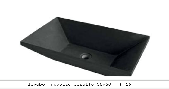 Trapezio Basaltico 35x60 cm -hl. 15 cm Trapezio Basaltico 35x60 cm -hl. 15 cm