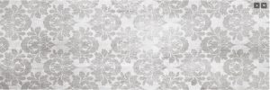 SHABBY WALL  Bianco Decoro Damask  20 x 60 cm