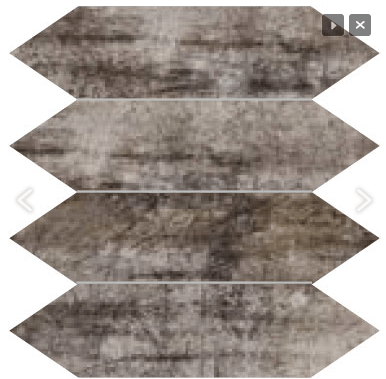 OXYDUM Mosaico Su Rete Tozzettato Losanga Iron 7,5 x 30 cm - 30 x 30 cm OXYDUM Mosaico Su Rete Tozzettato Losanga Iron 7,5 x 30 cm - 30 x 30 cm