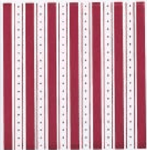 RICORDI BLOOMING Colonial Righe Bordeaux 20x20cm