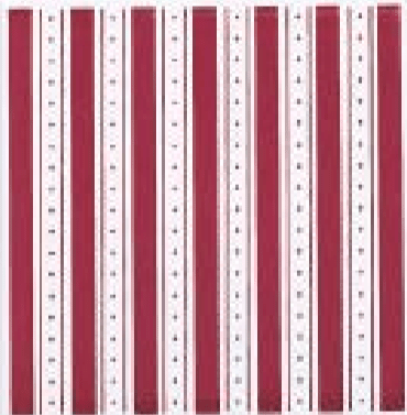 RICORDI BLOOMING Colonial Righe Bordeaux 20x20cm RICORDI BLOOMING Colonial Righe Bordeaux 20x20cm