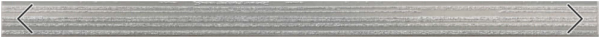 PORCELLANA SHINY Arpege Grey Listello 3,6 x 60cm