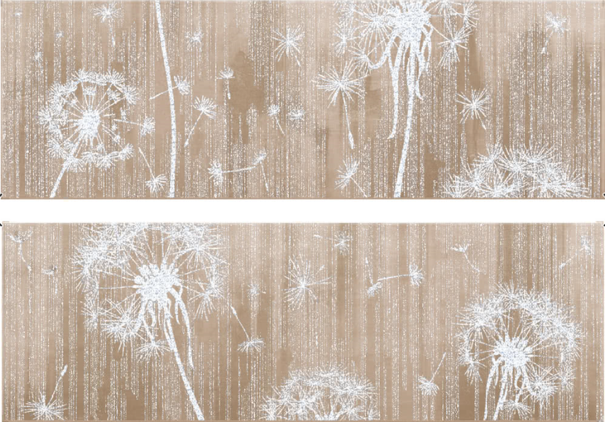 PORCELLANA SHINY Joy Turtle Decoro 20 x 60cm PORCELLANA SHINY Joy Turtle Decoro 20 x 60cm