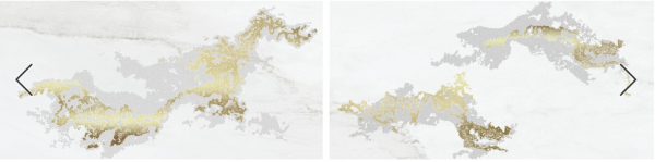 VENUS GRES LAPPATO Solitaire Gold White Decoro 30 x 60 cm
