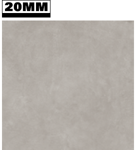KARMAN Cenere Cemento 80x80cm Nat. Rett. hr. 20mm