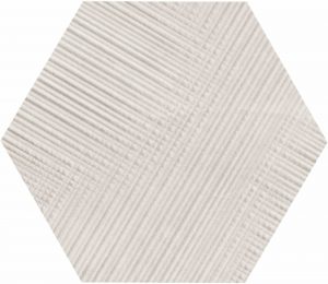 EUREKA  Bianco  Esagona Tartan  22x19,3cm Nat. 9,5mm