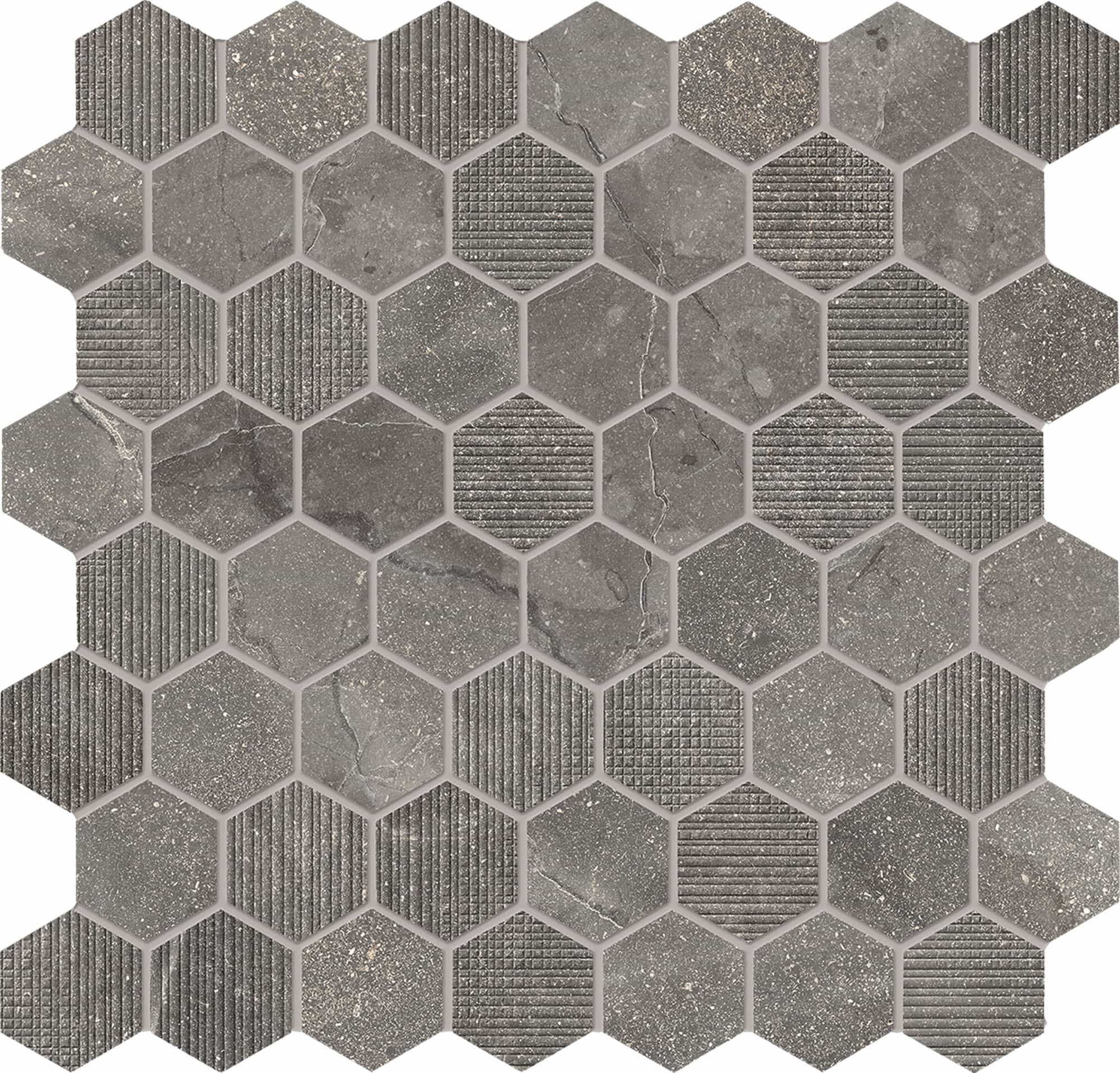 EUREKA Moka Mosaico Esagona 30x30cm Nat. 9,5mm EUREKA Moka Mosaico Esagona 30x30cm Nat. 9,5mm