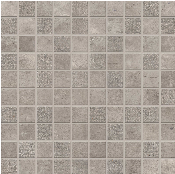 STATALE9 Grigio Cemento Mosaico Mix 30x30cm Nat. Rett. STATALE9 Grigio Cemento Mosaico Mix 30x30cm Nat. Rett.