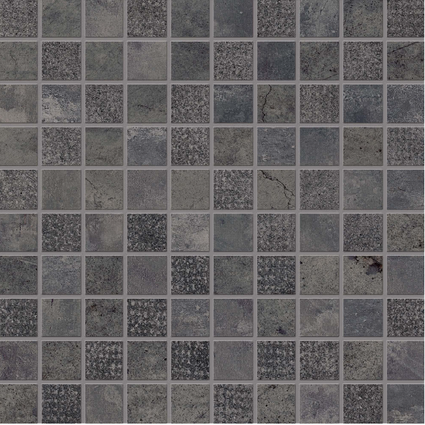 STATALE9 Nero Carbone Mosaico Mix 30x30cm Nat. Rett. STATALE9 Nero Carbone Mosaico Mix 30x30cm Nat. Rett.
