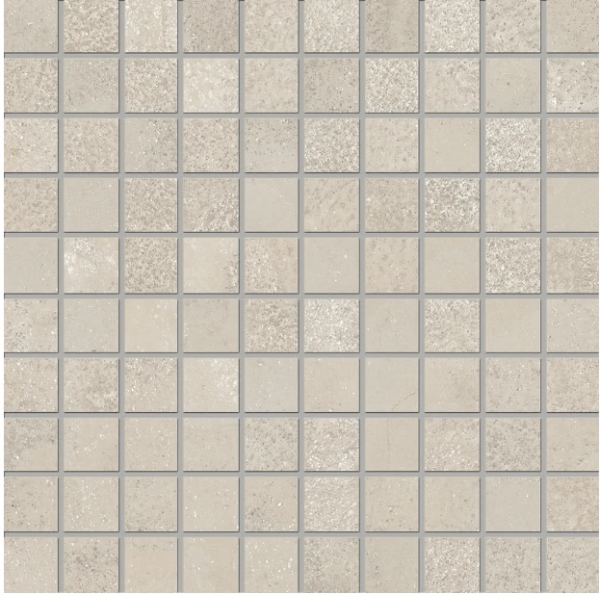 +3  Bianco Mosaico 30x30cm - 2,8x2,8cm Nat.