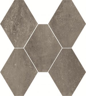 ABSOLUTE  Esagona  Titanio  40x35cm