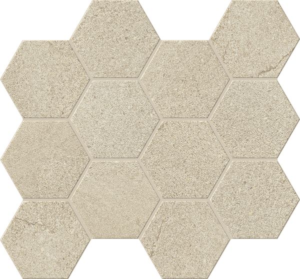 LIFE Beige Esagona Su Rete 26x28cm LIFE Beige Esagona Su Rete 26x28cm