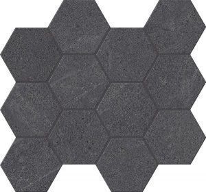 LIFE Antracite   Esagona Su Rete  26x28cm