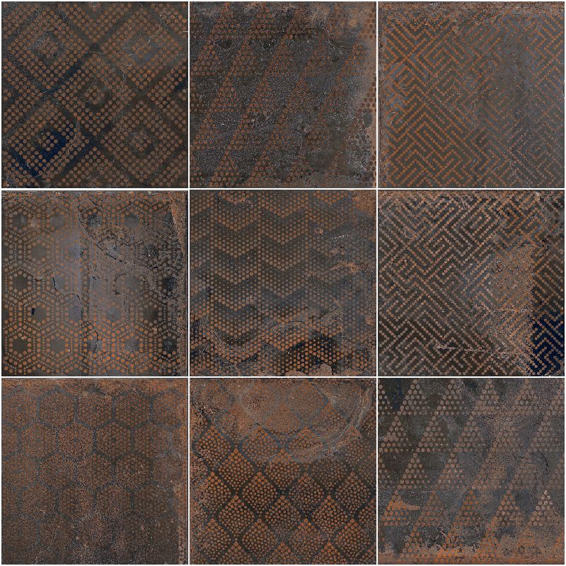 OXIDART Patchwork Dark 20x20cm OXIDART Patchwork Dark 20x20cm