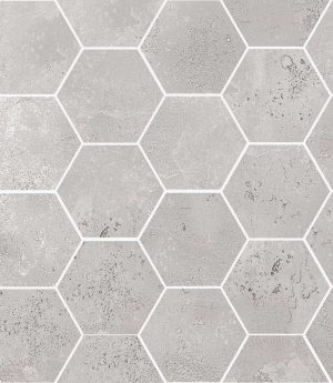 OXIDART   Hexagon  Silver   26x30cm Rett.