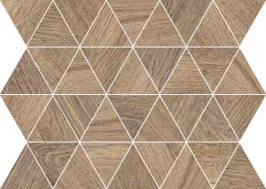COZY Mosaico Triangoli*  Brown 34x26cm  Nat. Rett. hr.8,5mm