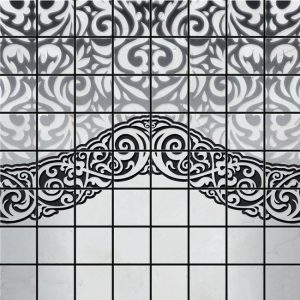 BARANELLO Mosaico Didier White  28x28cm (3x3cm) Nat.  Rett.