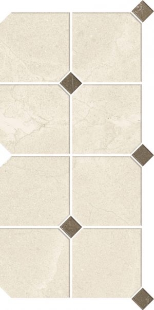 LEGEND Mosaico Marmi Legend Sand/Crotone Umber  20x40cm Nat. Rett.