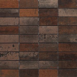 CORTEN  Mosaico Corten A  30x30cm(2,5x7cm)  Nat.Rett.
