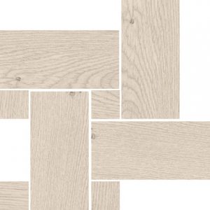 DILUCA  Mosaico  Legno White  22x22cm Nat.  Rett.