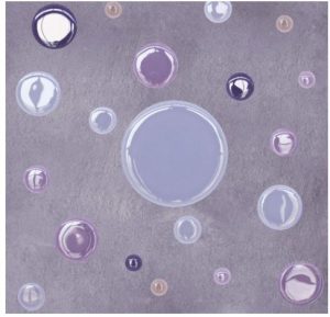 ARCHITECTURAE, Tondi Bubbles Liscio C Violet Mosaico, 40x40cm