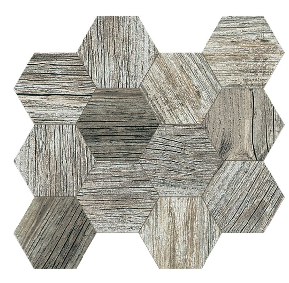 TIME DESIGN Esagona Silver 31,5x36,5cm Nat. TIME DESIGN Esagona Silver 31,5x36,5cm Nat.