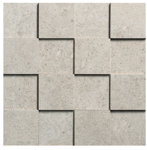 SOVEREIGN  Mosaico 3D  Grigio Chiaro  30x30cm (7,5x7,5cm) Nat.