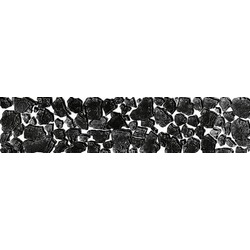 BROOK, LISTELLO GRANDE,  Brook Listello Grande Lurex Nero Glitter Silver,  7 x 30 cm