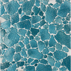 BROOK, AZZURRO ACQUA, MOSAICO,  lucida, 26,8 x 26,8 cm